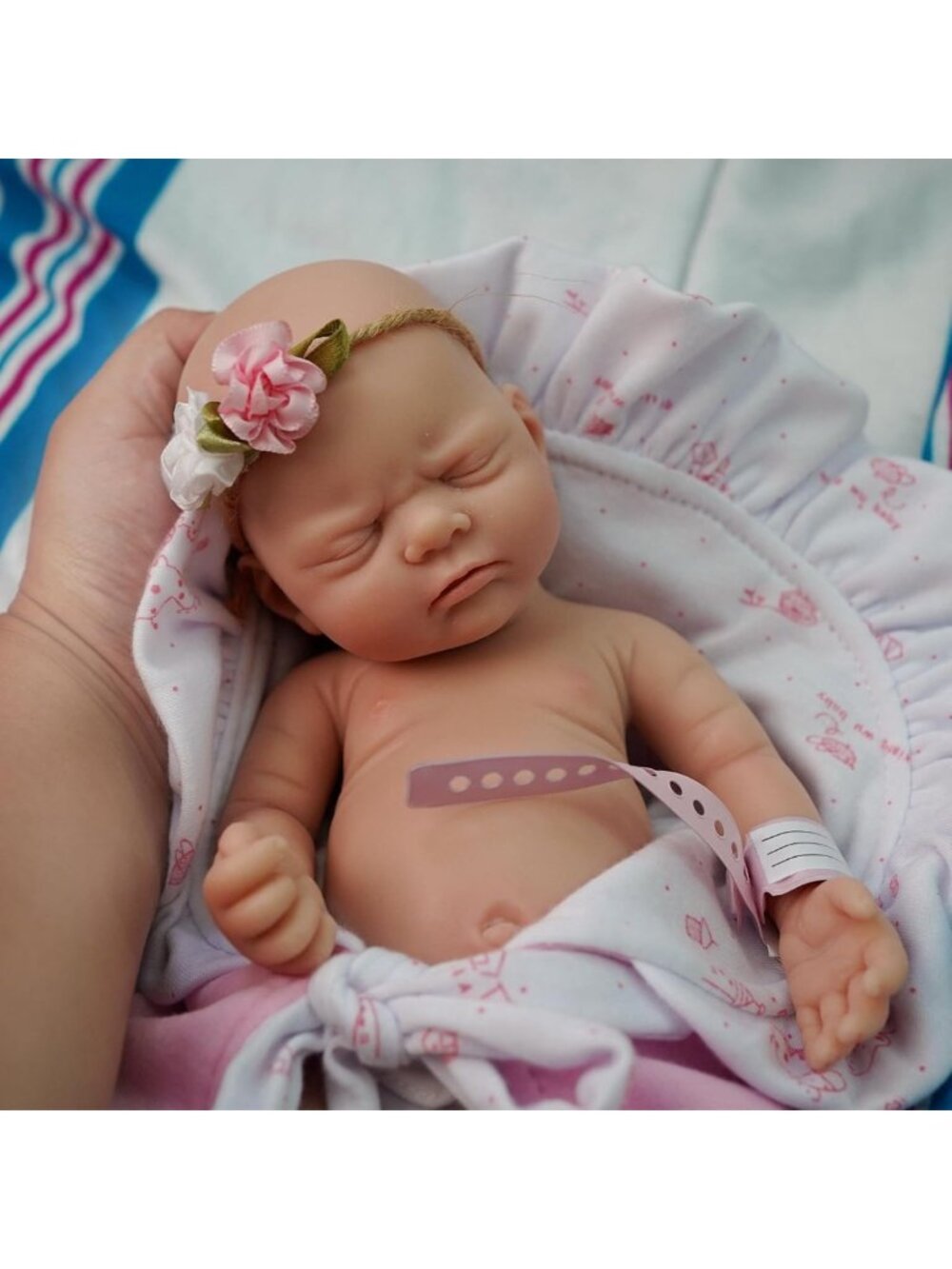 12" Micro Preemie Full Body Silicone Baby Doll Girl - Realistic Soft Reborn Doll